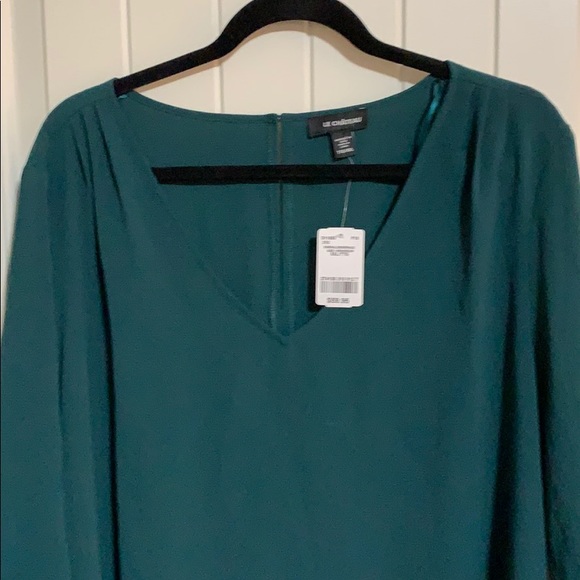 le chateau tunic. Dark green. High low. Plus size - Picture 2 of 8